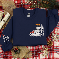 Lofaris Custom Give Grandma And Kids Snowman Sweatshirt