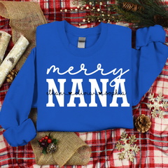 Lofaris Custom Give Nana And Kids Merry Christmas Sweatshirt
