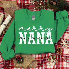 Lofaris Custom Give Nana And Kids Merry Christmas Sweatshirt