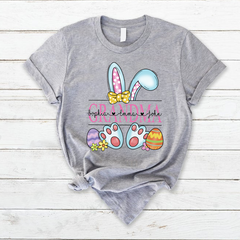 Lofaris Custom Grandma Bunny Kids Easter Days T-Shirt