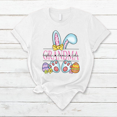 Lofaris Custom Grandma Bunny Kids Easter Days T-Shirt