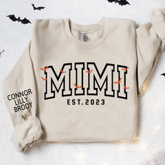 Lofaris Custom Grandma Halloween With Grandkids Sweatshirt