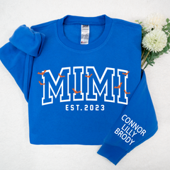 Lofaris Custom Grandma Halloween With Grandkids Sweatshirt