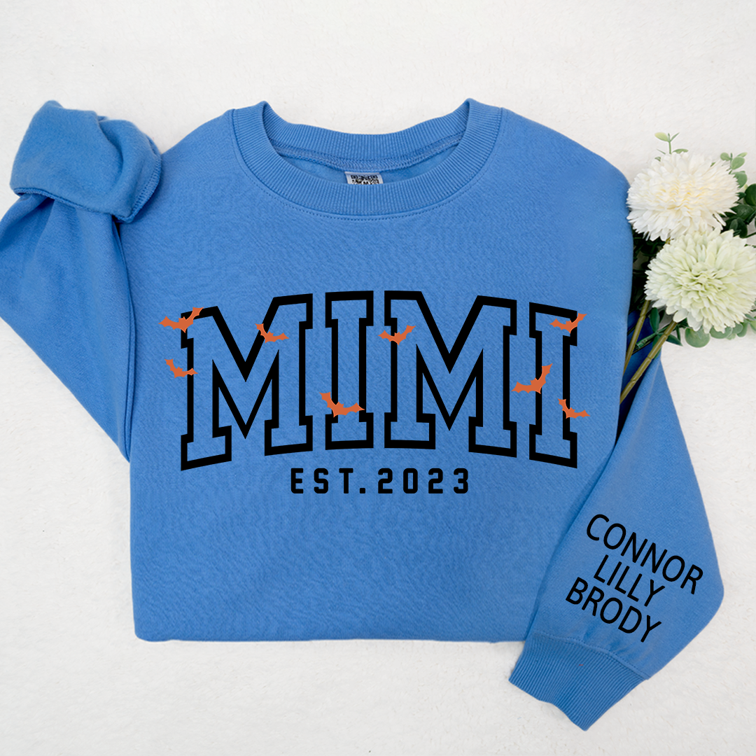 Lofaris Custom Grandma Halloween With Grandkids Sweatshirt