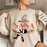 Lofaris Custom Grandma Kids Witch Halloween Sweatshirt