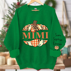 Lofaris Custom Grandma Pumpkin Nickname Mimi Sweatshirt