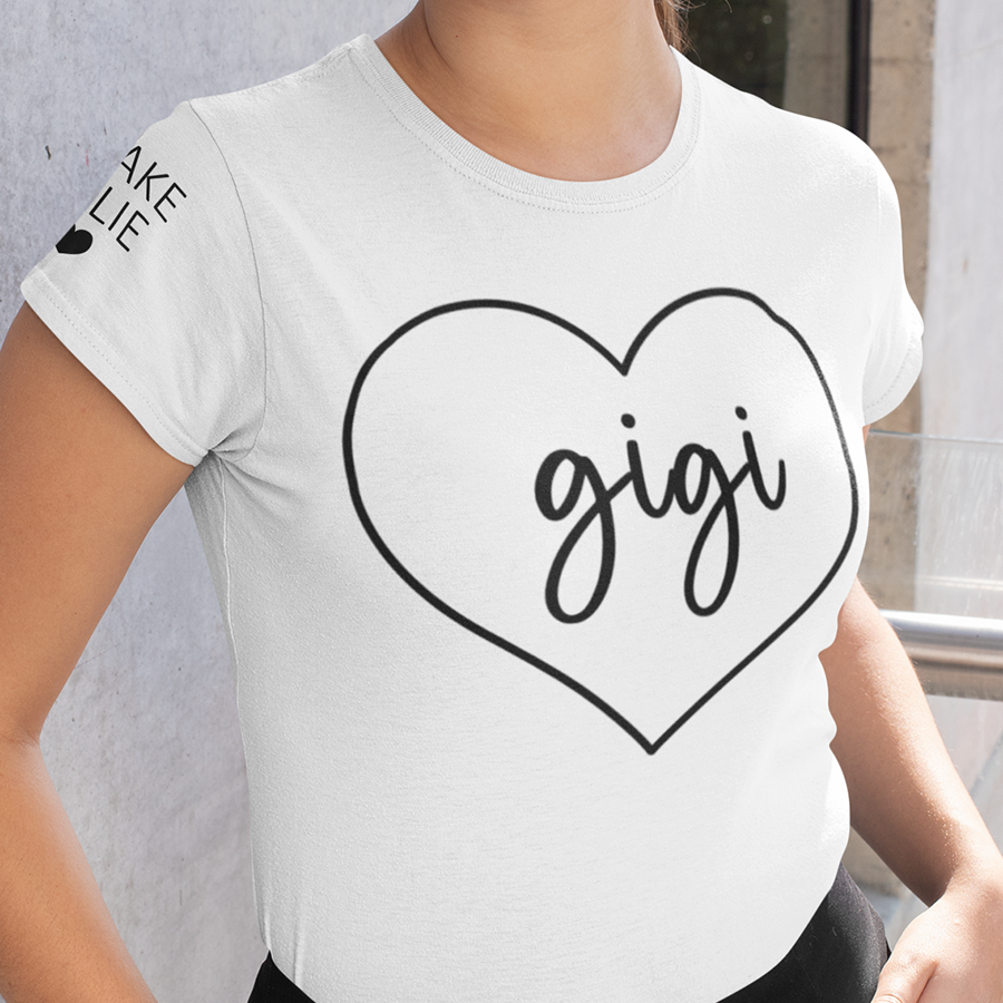 Lofaris Custom Heart Gigi And Kids Mothers Day Family T-Shirt