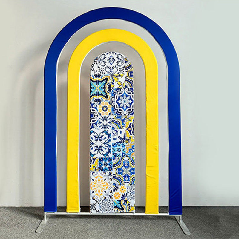 Lofaris Custom Hollow Rainbow Open Arch Backdrop for Party