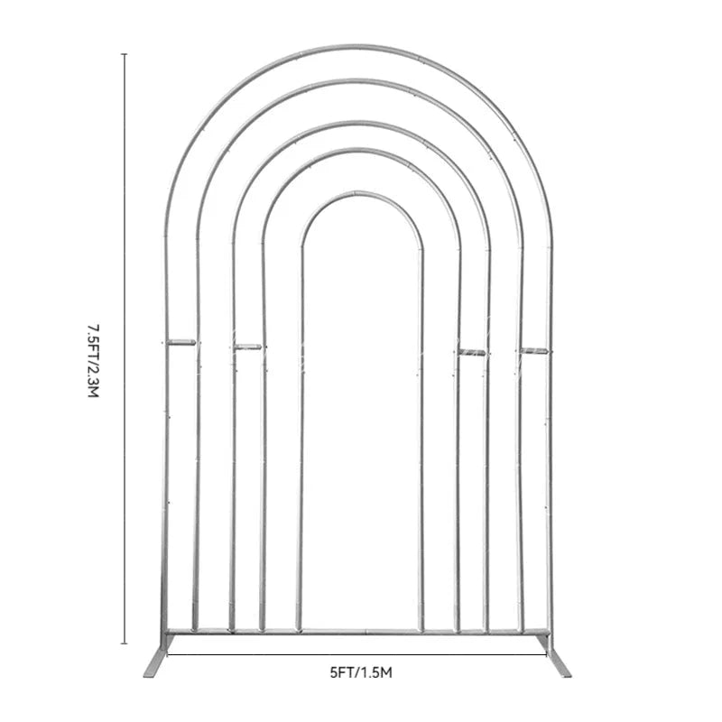 Lofaris Custom Hollow Rainbow Open Arch Backdrop for Party
