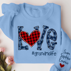 Lofaris Love grandmalife Sweatshirt with kids Valentine¡¯s Day