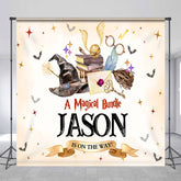 Lofaris Custom Magical Bundle Map Bats Baby Shwoer Backdrop