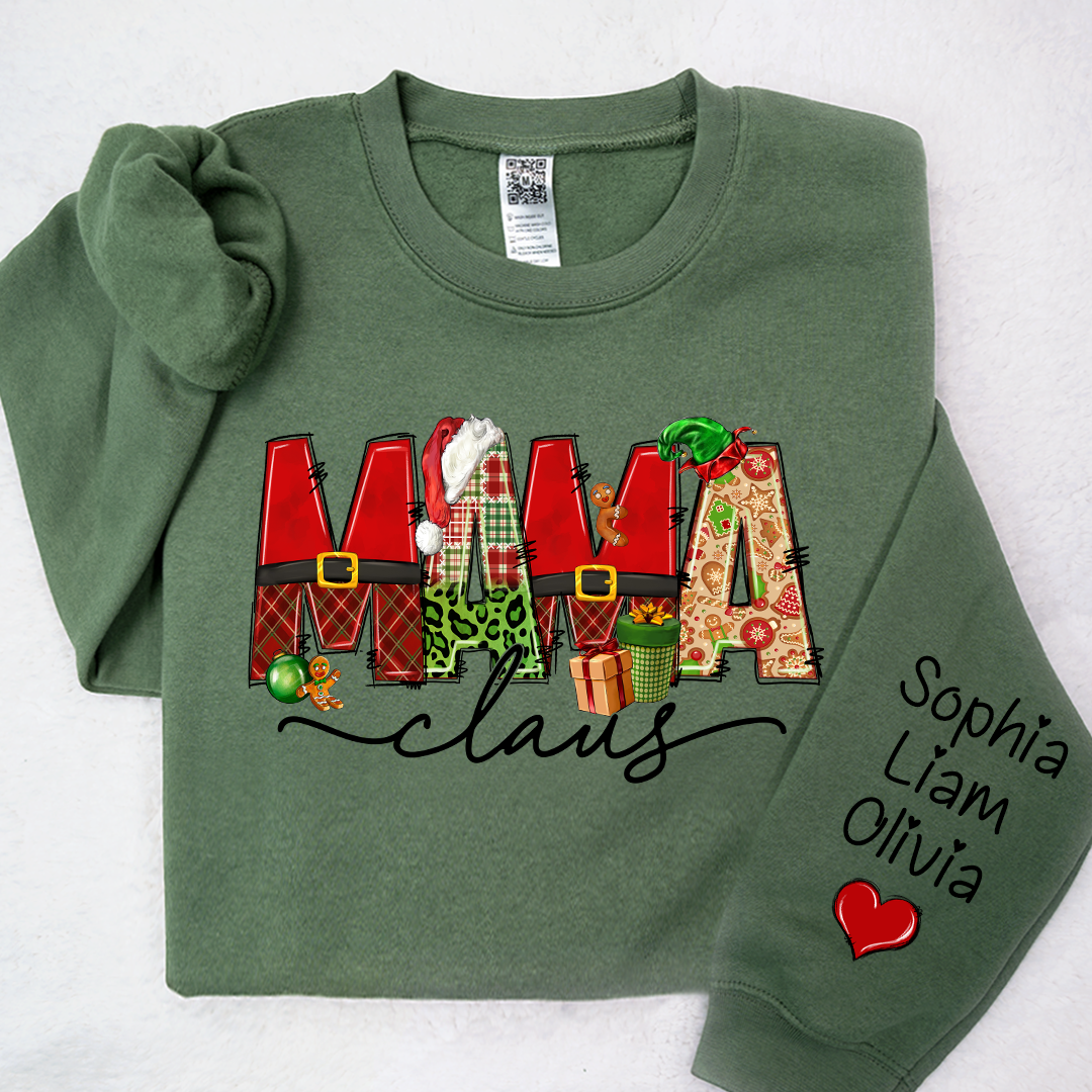 Lofaris Merry Christmas Mama Claus And Kids Cute Happy Hearts LTP01