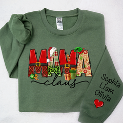 Lofaris Merry Christmas Mama Claus And Kids Cute Happy Hearts LTP01
