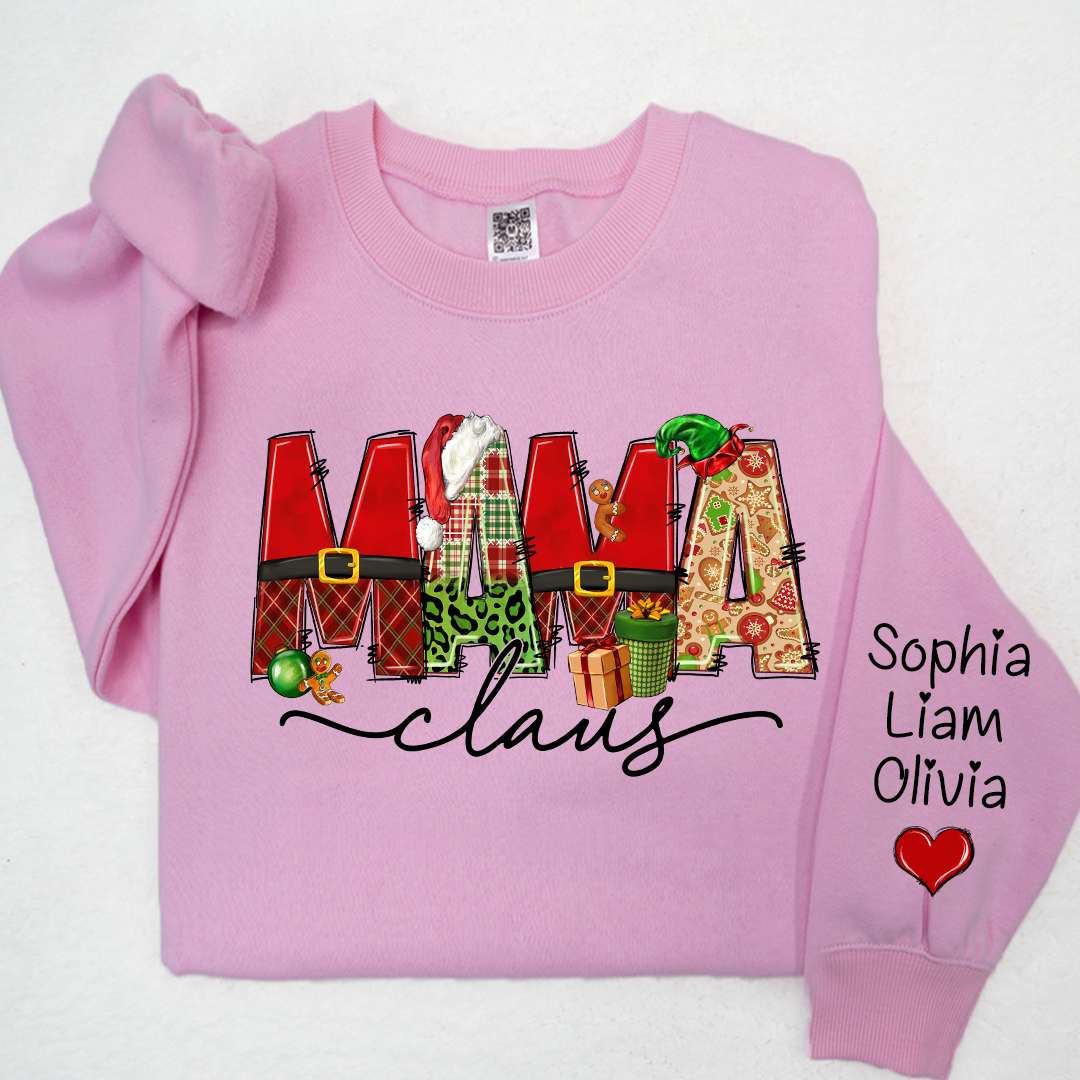 Lofaris Merry Christmas Mama Claus And Kids Cute Happy Hearts LTP01