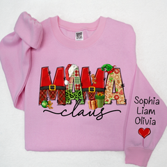 Lofaris Merry Christmas Mama Claus And Kids Cute Happy Hearts LTP01