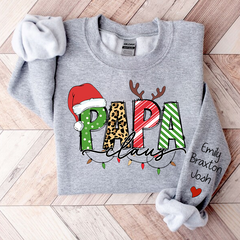 Lofaris Custom Merry Christmas Papa Claus Gift Sweatshirt