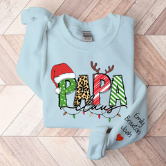 Lofaris Custom Merry Christmas Papa Claus Gift Sweatshirt