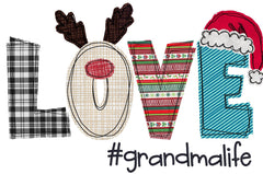 Lofaris Custom Mimi Applique Embroidery Grandkids Sweatshirt