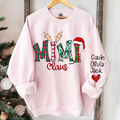 Lofaris Custom Mimi Claus 2024 Merry Christmas Sweatshirt
