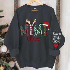 Lofaris Custom Mimi Claus 2024 Merry Christmas Sweatshirt