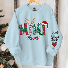 Lofaris Custom Mimi Claus 2024 Merry Christmas Sweatshirt