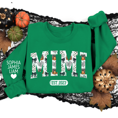 Lofaris Custom Mimi Est Halloween And Grandkids Sweatshirt