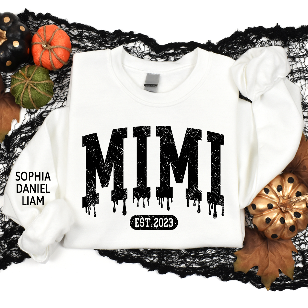 Lofaris Custom Mimi Est Halloween And Kids Name Sweatshirt