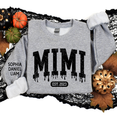 Lofaris Custom Mimi Est Halloween And Kids Name Sweatshirt