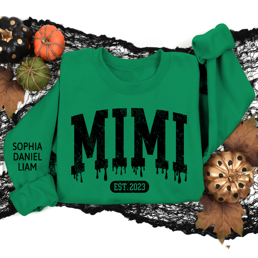 Lofaris Custom Mimi Est Halloween And Kids Name Sweatshirt