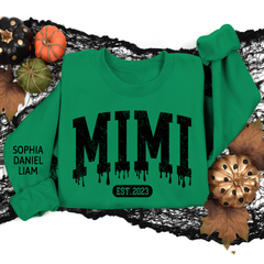 Lofaris Custom Mimi Est Halloween And Kids Name Sweatshirt