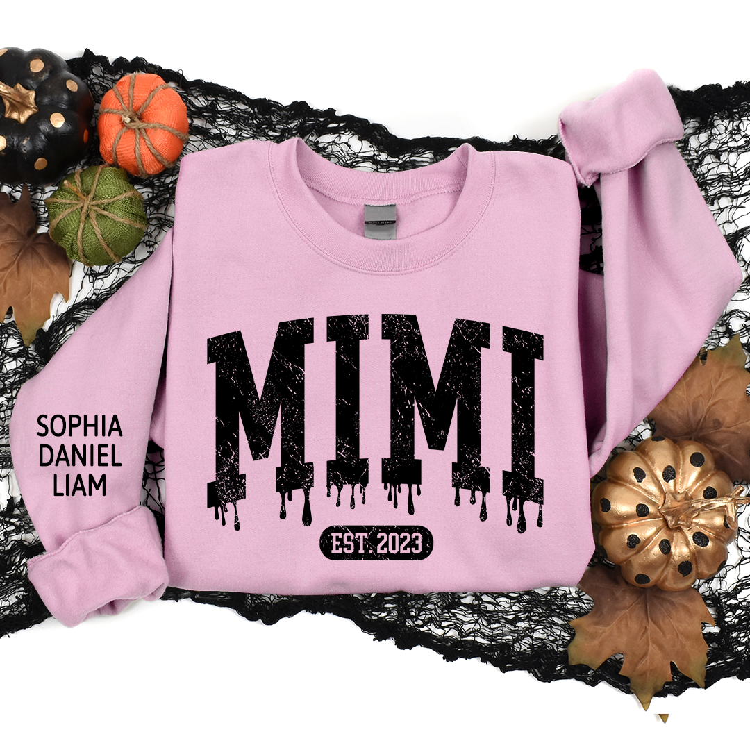 Lofaris Custom Mimi Est Halloween And Kids Name Sweatshirt