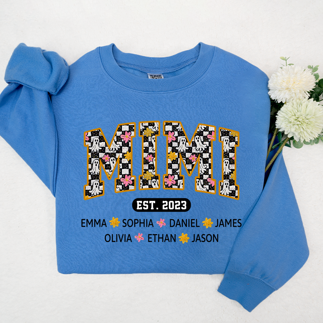 Lofaris Custom Mimi Est Halloween With Grandkids Sweatshirt