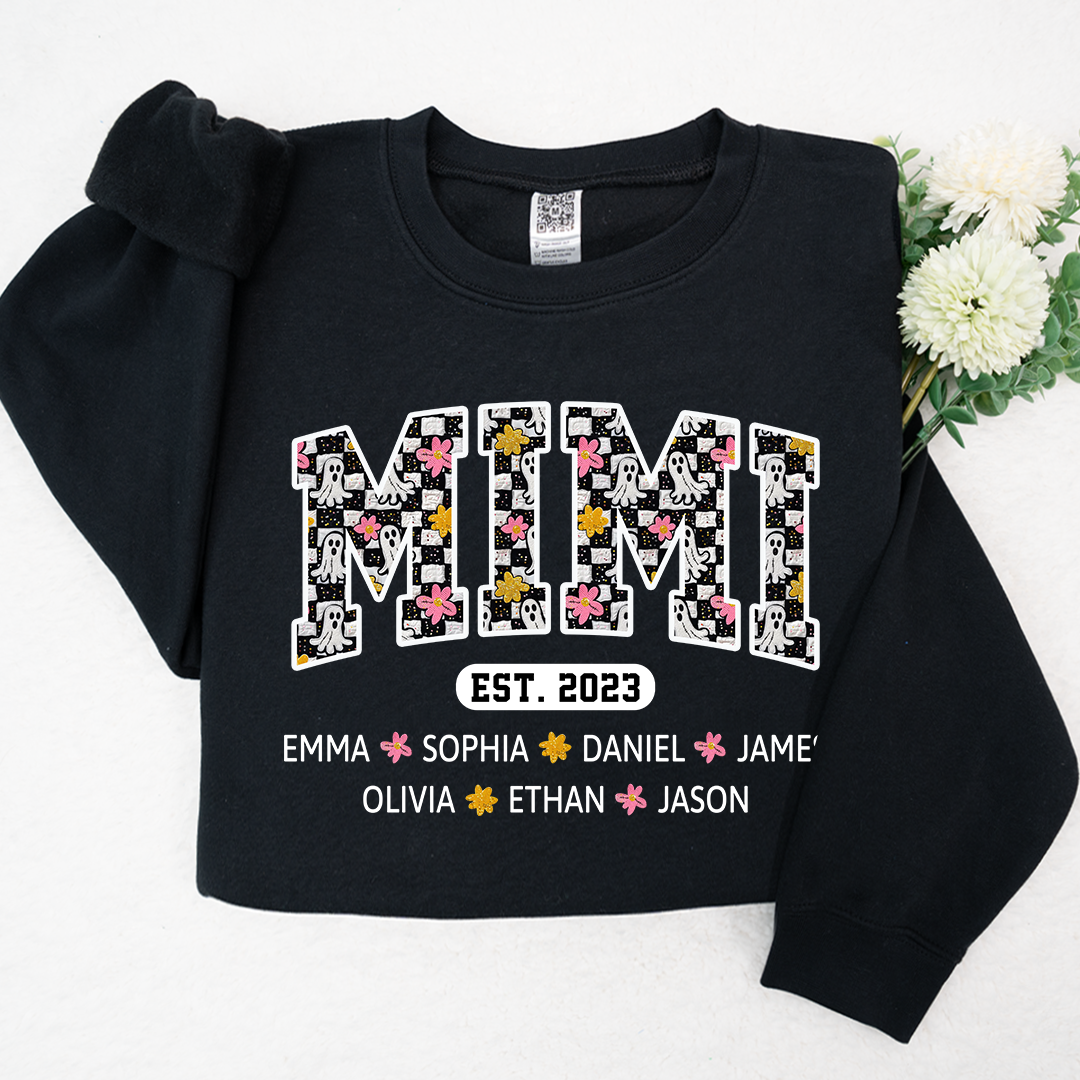 Lofaris Custom Mimi Est Halloween With Grandkids Sweatshirt