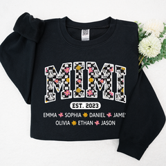 Lofaris Custom Mimi Est Halloween With Grandkids Sweatshirt