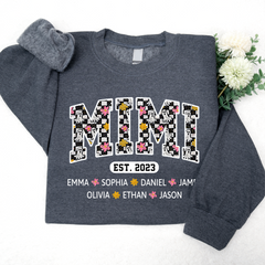 Lofaris Custom Mimi Est Halloween With Grandkids Sweatshirt