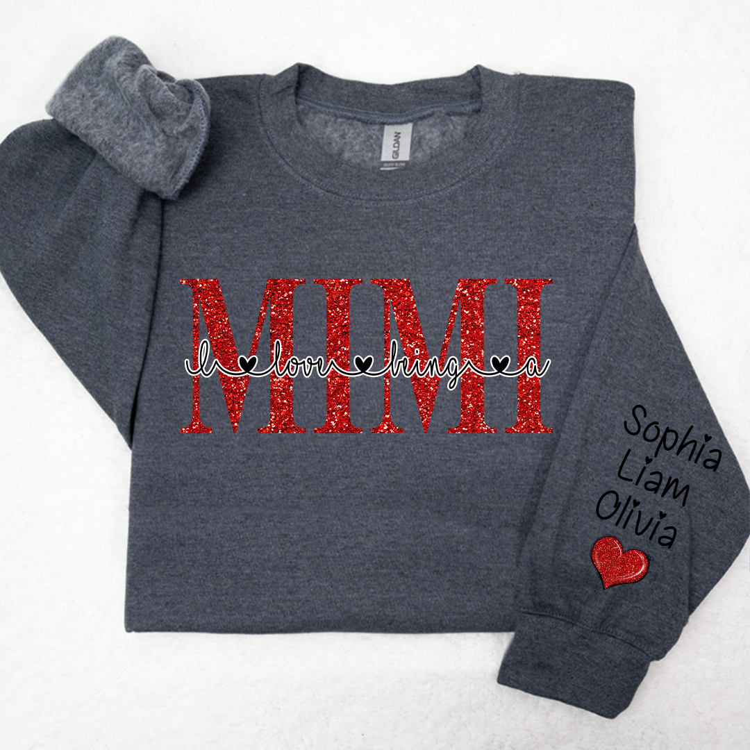 Lofaris Glitter Merry I Love Being Mimi And Kids LTP01