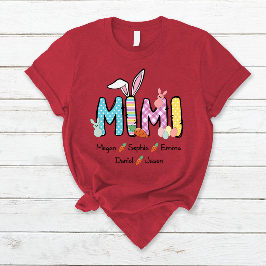 Lofaris Custom Mimi Grandkids Carrots Easter Day T-Shirt