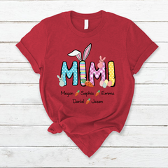 Lofaris Custom Mimi Grandkids Carrots Easter Day T-Shirt