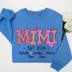 Lofaris Custom Mimi Kids Valentines Grandma Gift Sweatshirt