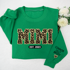 Lofaris Custom Mimi Leopard And Kids Est Year Sweatshirt