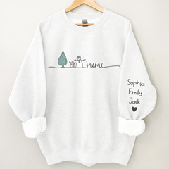 Lofaris Custom Mimi Snowman Tree Merry Christmas Sweatshirt