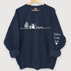 Lofaris Custom Mimi Snowman Tree Merry Christmas Sweatshirt