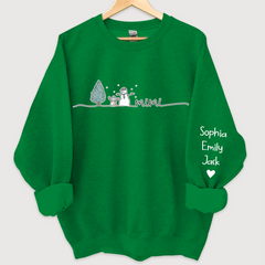 Lofaris Custom Mimi Snowman Tree Merry Christmas Sweatshirt