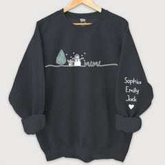 Lofaris Custom Mimi Snowman Tree Merry Christmas Sweatshirt