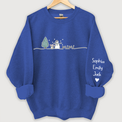 Lofaris Custom Mimi Snowman Tree Merry Christmas Sweatshirt