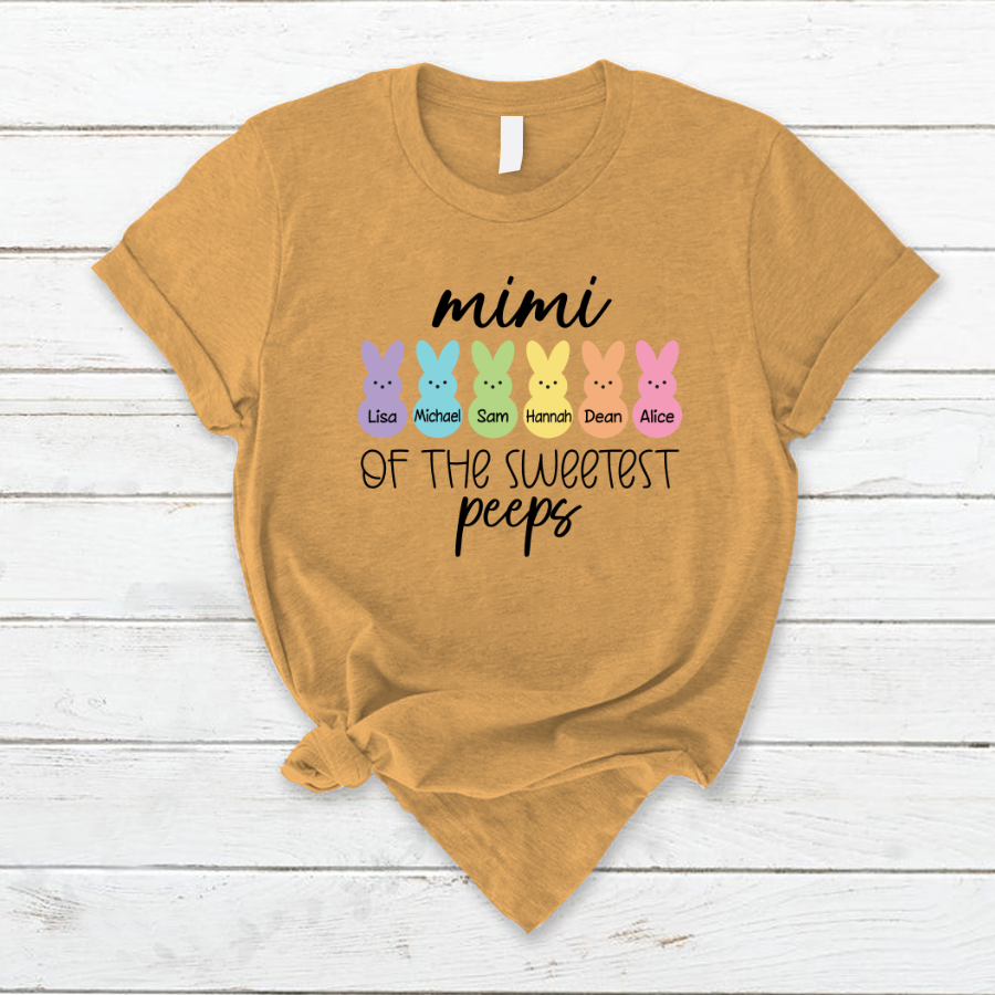 Lofaris Custom Mimi Sweetest Peeps Easter Day Gift T-Shirt