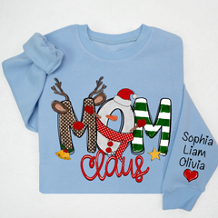 Lofaris Mom Claus And Kids Christmas Shirt Mother¡¯s Day Gift Mother Sweater LTP01