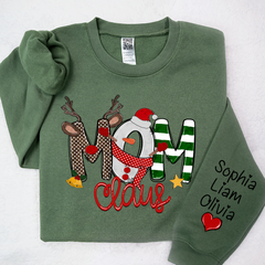 Lofaris Mom Claus And Kids Christmas Shirt Mother¡¯s Day Gift Mother Sweater LTP01