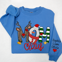 Lofaris Mom Claus And Kids Christmas Shirt Mother¡¯s Day Gift Mother Sweater LTP01