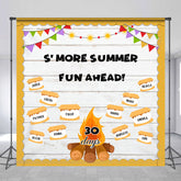 Lofaris Custom More Summer Fun Ahead 30 Days Wooden Backdrop